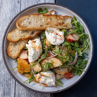Peach Burrata Salad